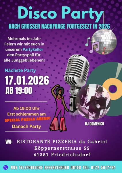 Paella und Disco Abend